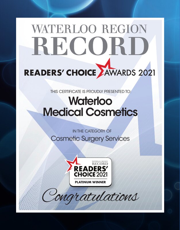 Readers' Choice 2021 certificate — Cosmetic Surgery Services